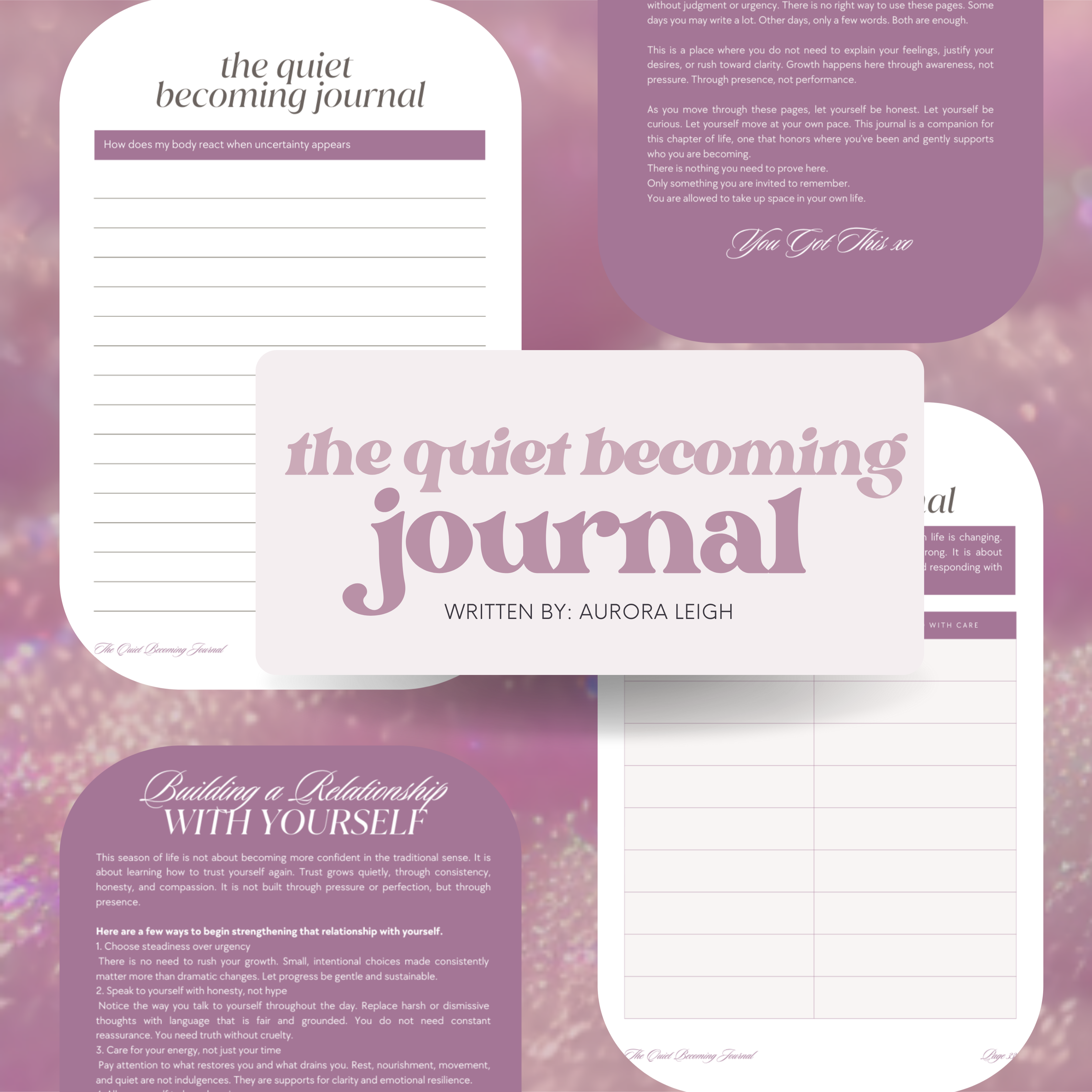 The Quiet Becoming Journal with MRR