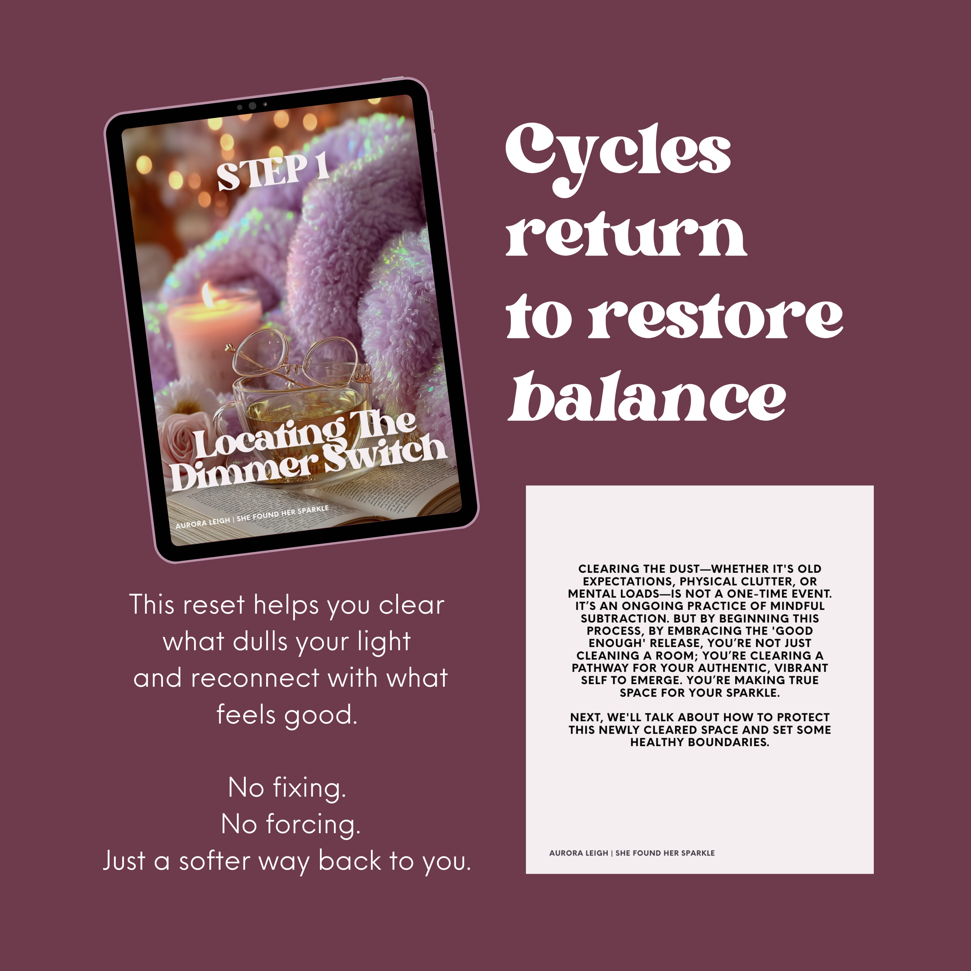 The Sparkle Reset Ebook with MRR